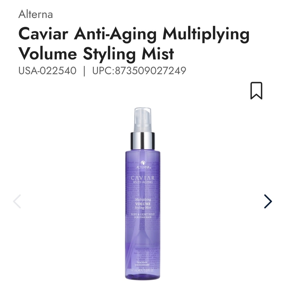 Alterna Caviar Anti-Aging Volume Styling Mist - Purple